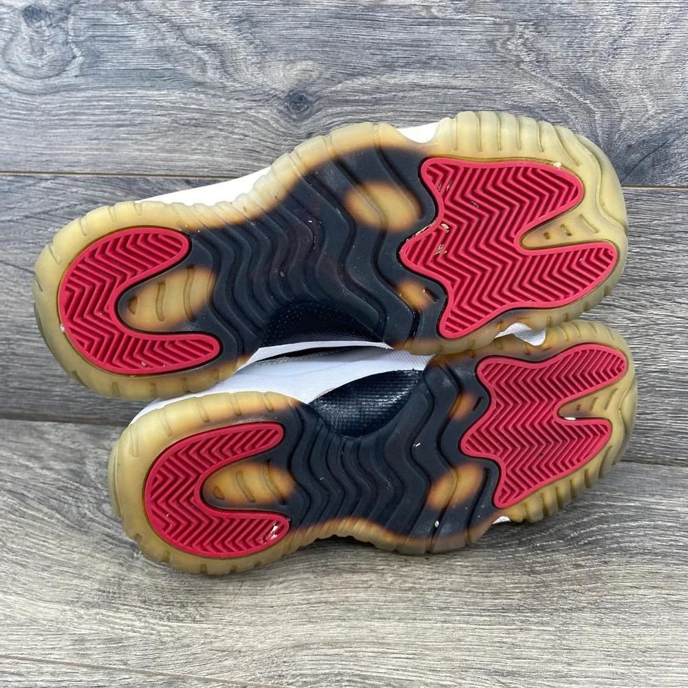 Air‎ Jordan 11 Retro Low TD Toddler Black White Red Basketball Shoes 3.5Y 528896